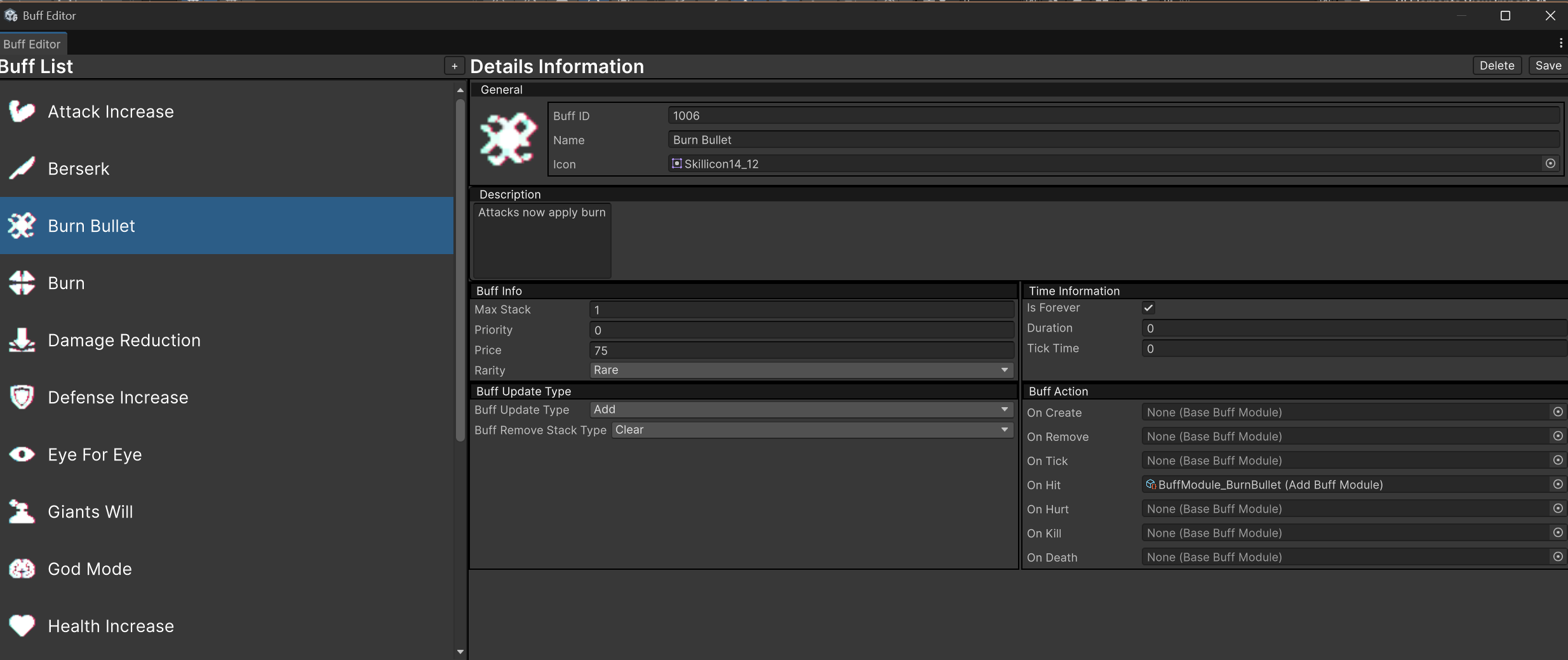 Cell Blockade - Buff Editor